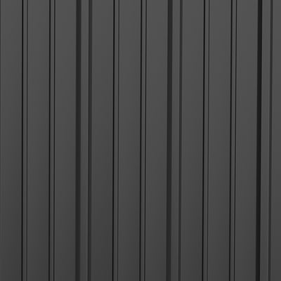 Outsunny 5.3 x 3.1ft Corrugated Steel Garden Shed - Black 