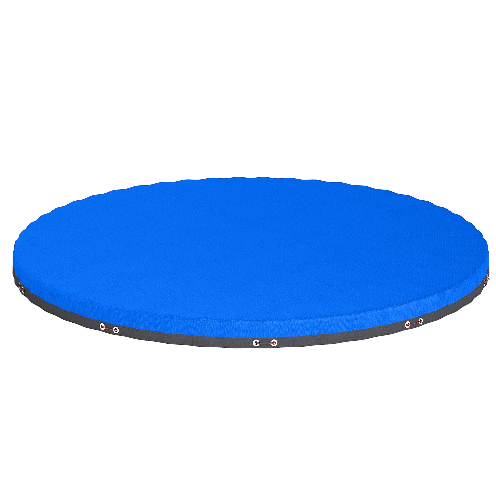 Outsunny Round Pool Cover, 10 ft Waterproof Swimming Pool Cover with Secure Rope, Tightener for Above Ground Pools, Blue 
