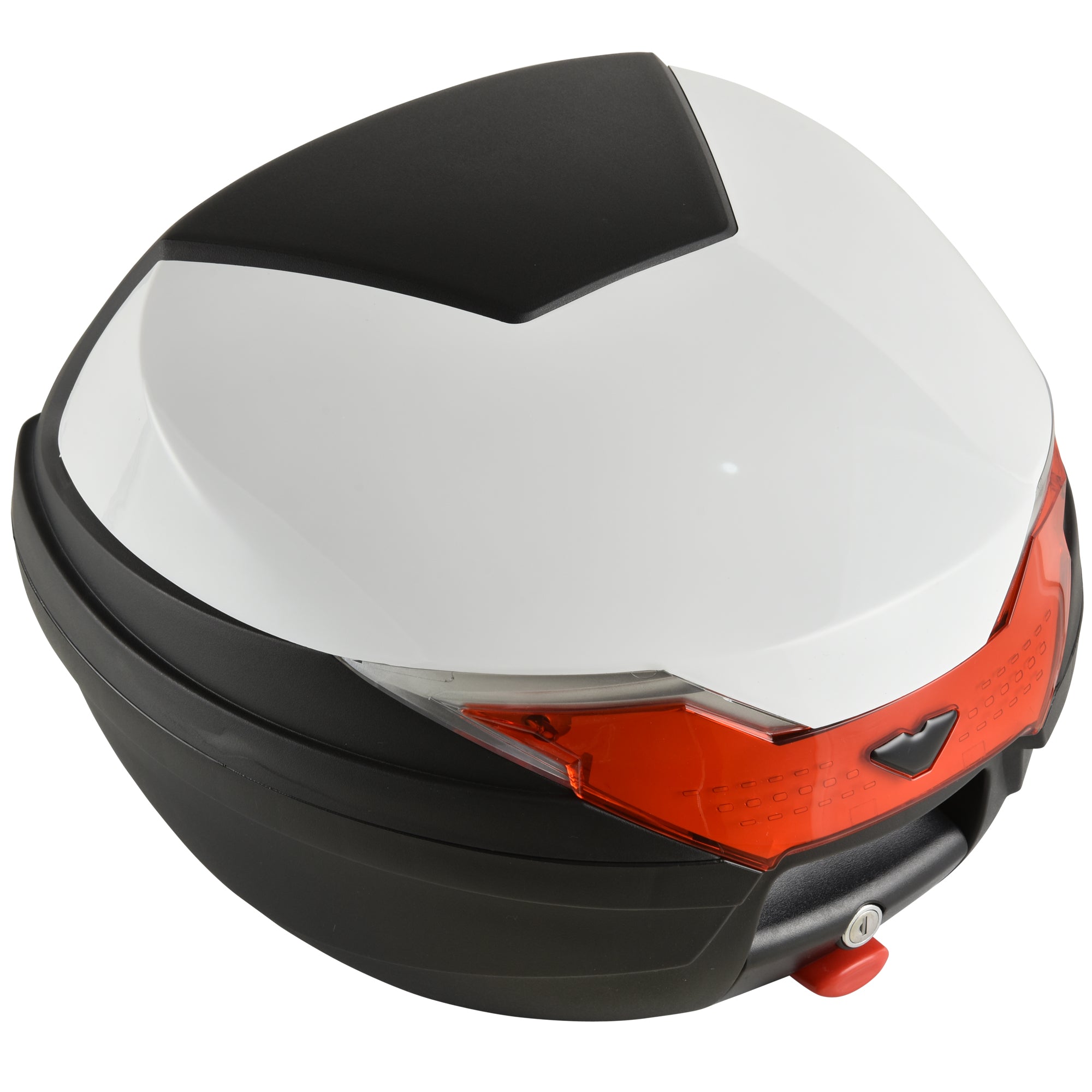 HOMCOM 32L Motorcycle Tail box Helmet Top Case Motorbike Luggage Storage Trunk Carrier Mount Rack 