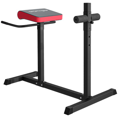 SPORTNOW Back Extension Roman Chair, Hyperextension Bench with Adjustable Leg Roller for Back, Abdominal and Gluteal Training 