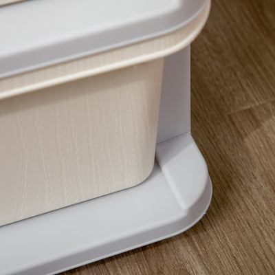 HOMCOM Three-Tier Kids Storage Boxes, with Three Drawers - White 