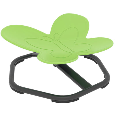 AIYAPLAY Butterfly-Shaped Kids Swivel Chair, Sensory Spinning Chair for Balance and Coordination Training, Green 