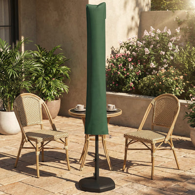 Outsunny Parasol Cover, Cantilever Umbrella Cover for 2-3.5 m Parasols, Banana Umbrella Protector with Zipper, Green 