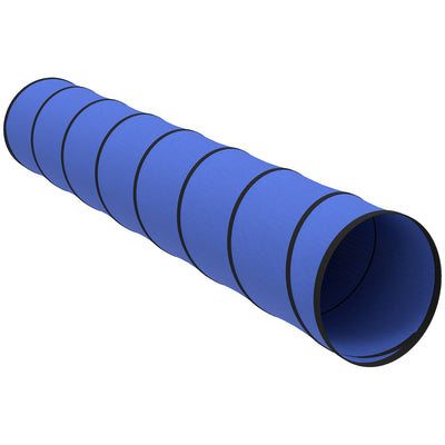 PawHut Dog Tunnel, 300 x 50 cm, Foldable Play Tunnel with 4 Pegs and Bag, Tear-Resistant Outdoor Dog Agility Equipment, Blue 