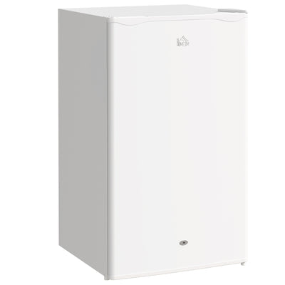 HOMCOM 91L Freestanding Under-Counter Fridge with Lock - White 