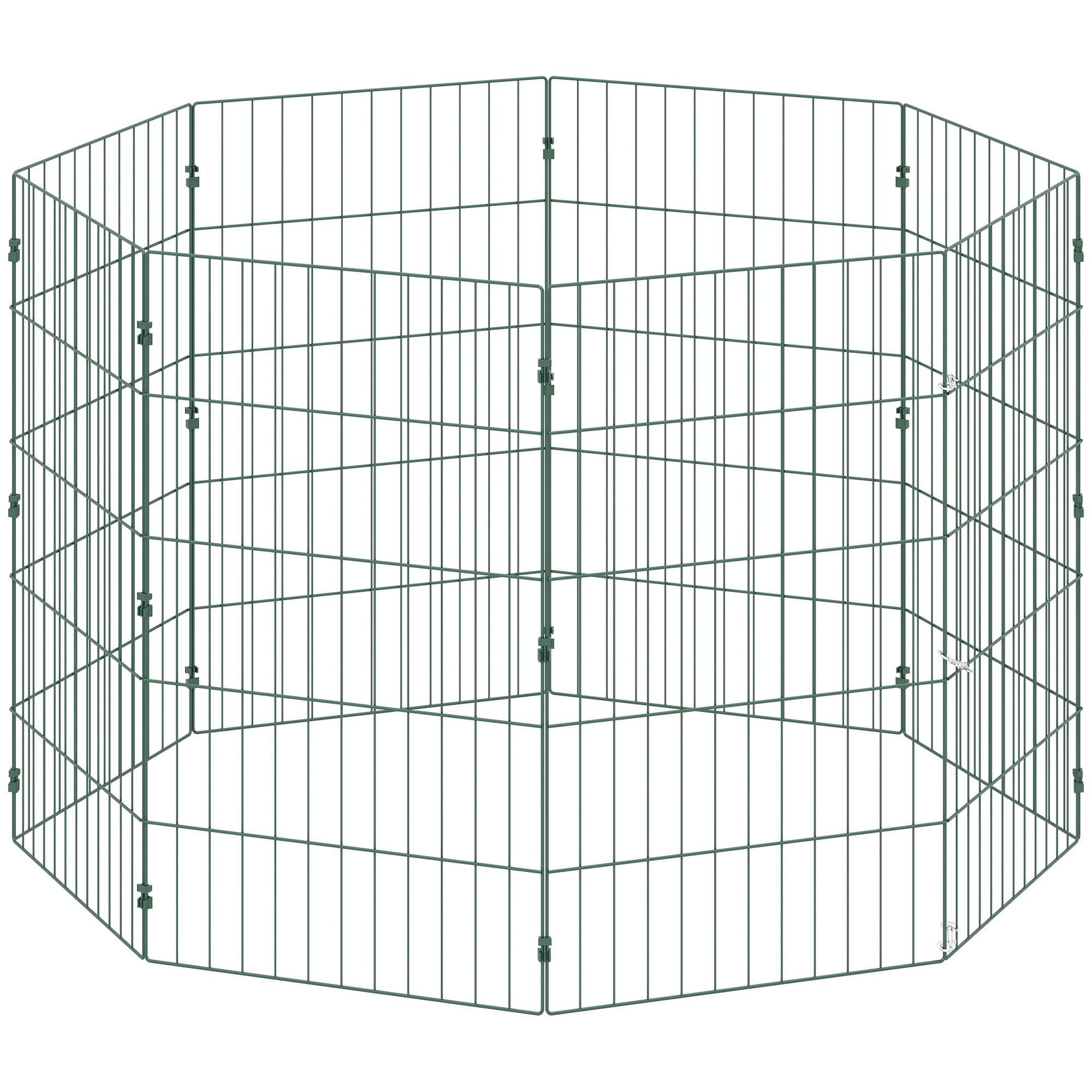 PawHut 8 Panel Pet Playpen for Medium Dogs Indoor Outdoor 80 cm Height 