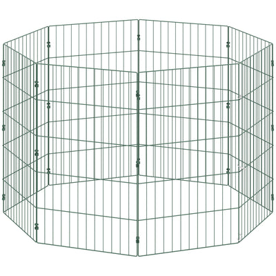 PawHut 8 Panel Pet Playpen for Medium Dogs Indoor Outdoor 80 cm Height 