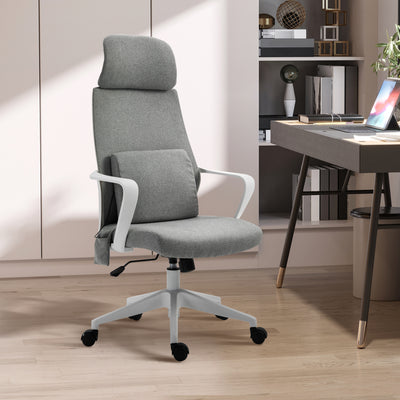 Vinsetto Massage Pillow Office Chair - Grey 