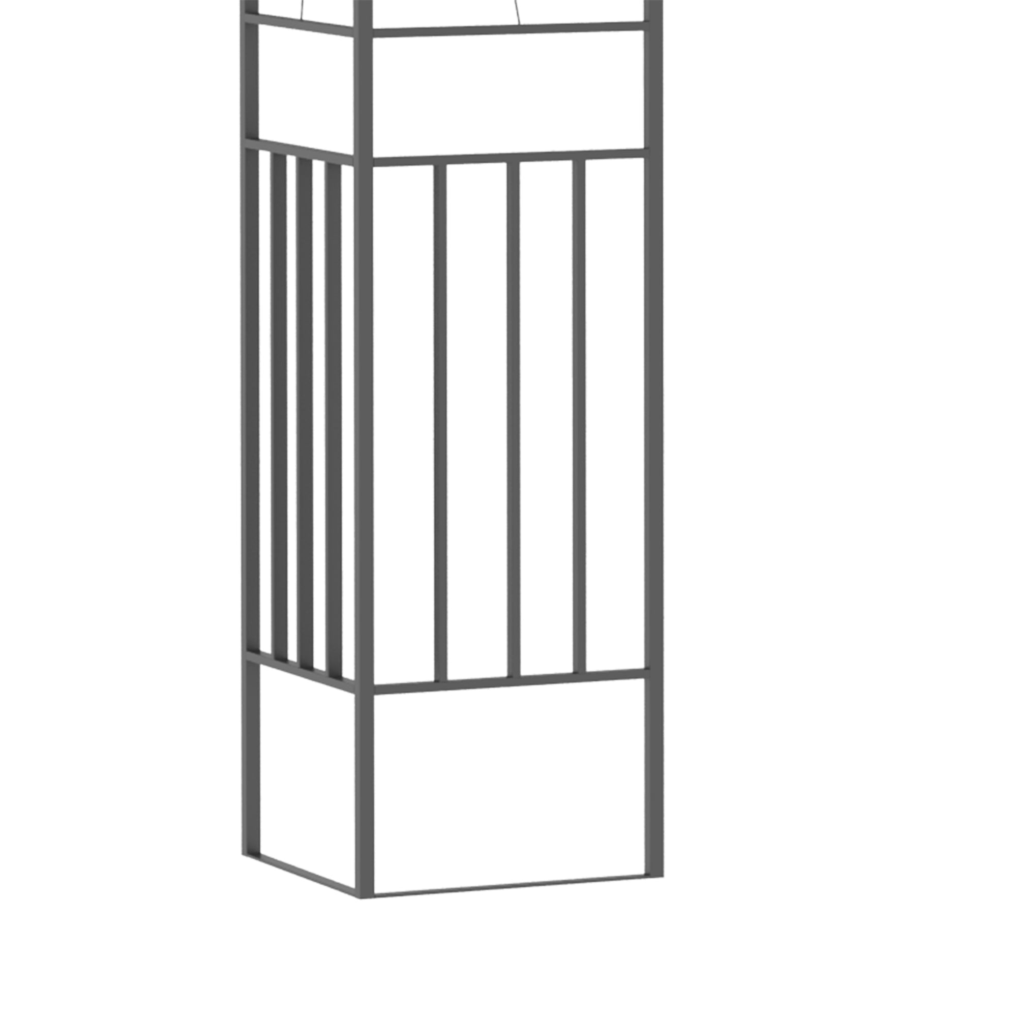 Outsunny 3 x 3m Outdoor Steel Gazebo with 2 Tier Roof, Garden Gazebo Patio Canopy Marquee Shelter with Decorative Steel Frame - Grey 