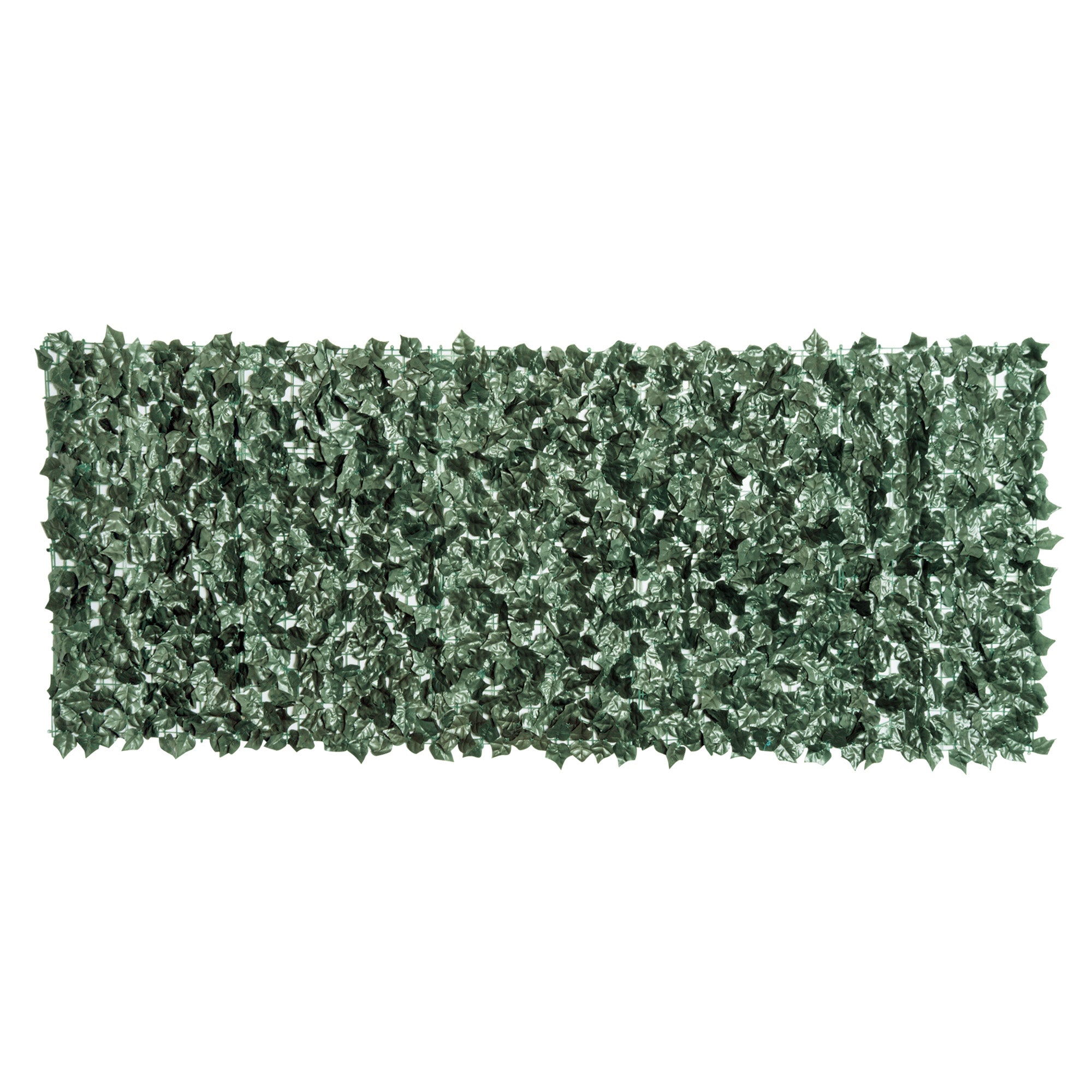 Outsunny 1-Piece Artificial Leaf Hedge Screen Privacy Fence Panel for Garden Outdoor Indoor Decor, Dark Green, 2.4M x 1M 