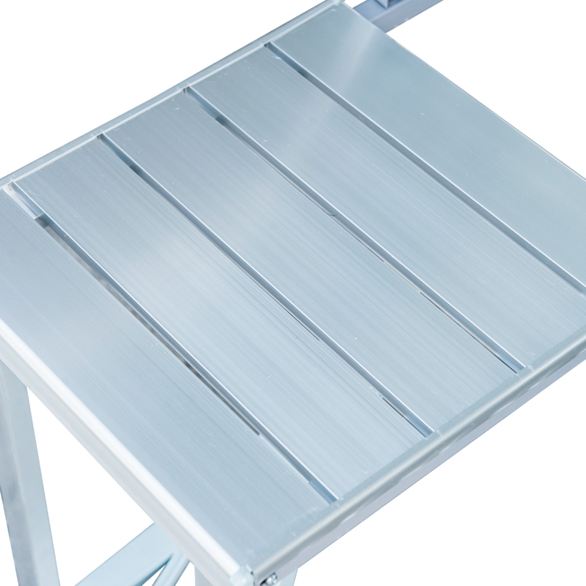 Outsunny Aluminum Portable Picnic Table Chair Set 