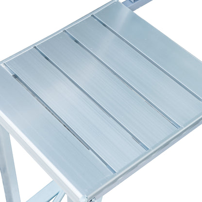 Outsunny Aluminum Portable Picnic Table Chair Set 
