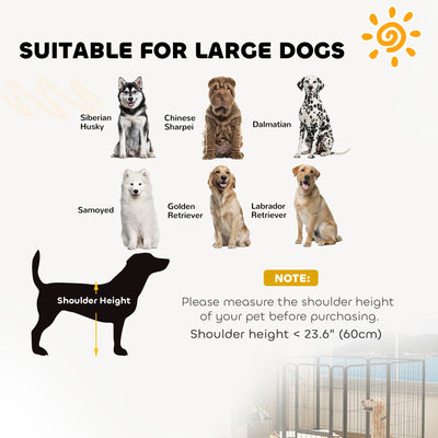 PawHut 2 Piece Dog Pen Expansion Pack for 100cm High Animal Pen with 3 Connecting Stakes 