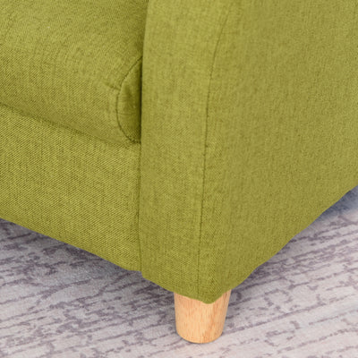 HOMCOM Children Armchair Mini Sofa Wood Frame Anti-Slip Legs High Back 
