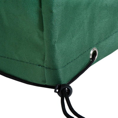 Outsunny 600D Oxford Patio Set Cover Outdoor Garden Rattan Furniture Protection Cover Protector Waterproof Anti-UV, Green, 135 x 135 x 75cm 