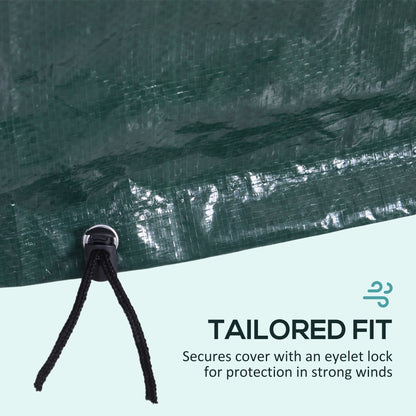 Outsunny Garden Furniture Cover, Waterproof Anti-UV Large Protective Patio Set Covers, 235 x 190 x 90cm, Green 