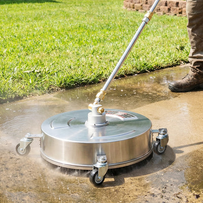 Outsunny Pressure Washer Surface Cleaner 3600 PSI Power Washer Rotary Surface Cleaner with 4 Wheels for Driveways 