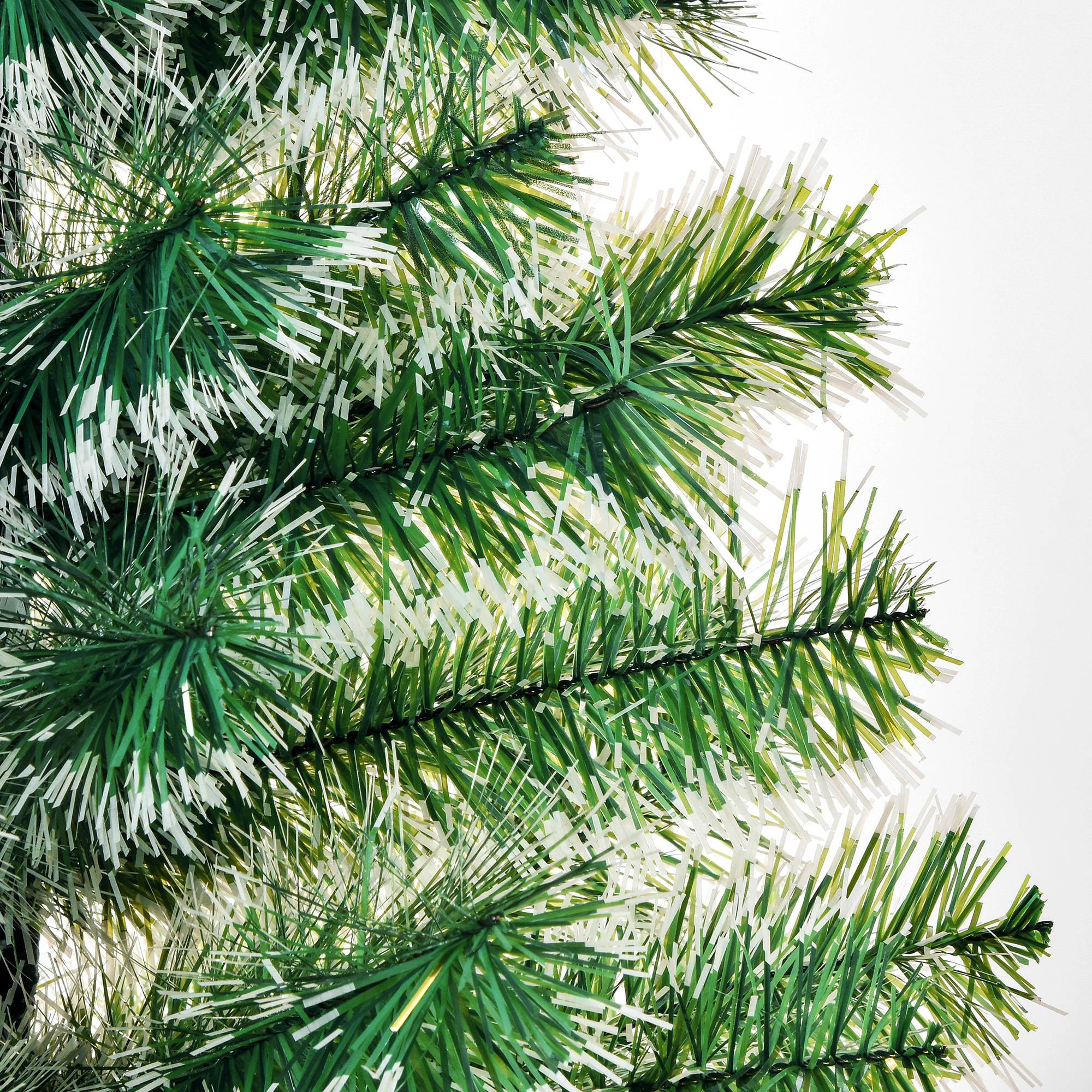 HOMCOM 5FT Indoor Christmas Tree Artificial Decoration Xmas Gift with Metal Stand Branch Tips 