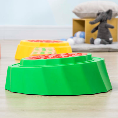 Outsunny Eight-Piece Kids Stepping Stones, with Non-Slip Surface & Bottom, for Toddlers - Multicoloured 