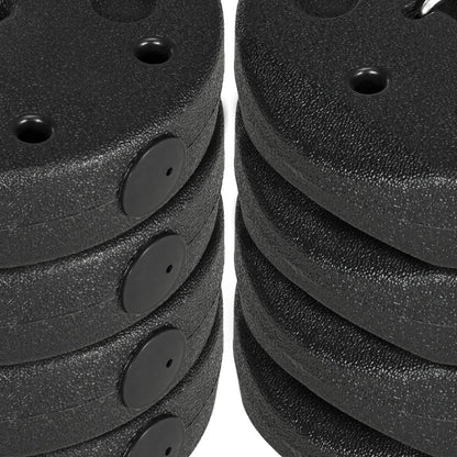 Outsunny 48KG Gazebo Weights Set of 16, Weights for Gazebo Legs with Reinforce Pins and Carry Belt, for Canopies Marquees Tents