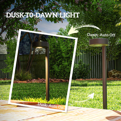 Outsunny Solar Lights Outdoor Garden Stake 8 Pack Pathway Lighting, Solar Stake Lights with Auto On/Off LED, IP44 Waterproof Plastic Outdoor Garden Lighting for Path, Patio and Landscape 