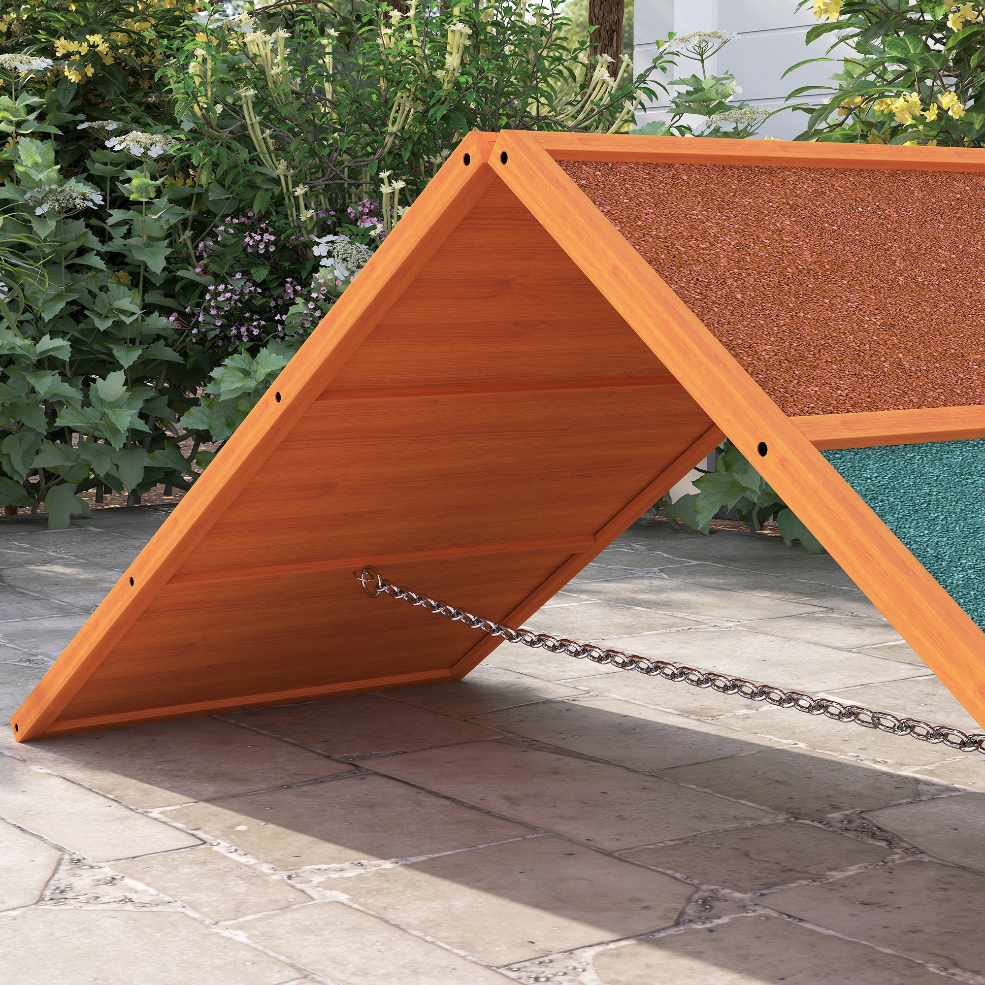 PawHut Dog Agility Equipment, Dog Playground Equipment with Non-slip Surface, A-frame, Agility Ramp for All Breeds, Orange 