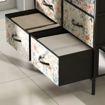 HOMCOM 8-Drawer Chest of Drawers - White 