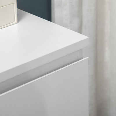 HOMCOM Chest of Drawers, 3-Drawer Storage Organiser Unit for Bedroom, Living Room, White 