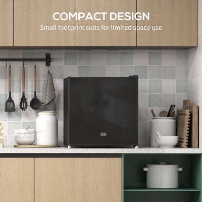 HOMCOM 35L Mini Freezer, -24℃ to -14℃ Temperature - Black 