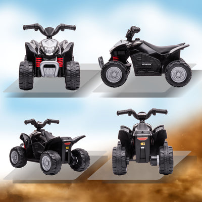 AIYAPLAY Honda Licensed Kids Electric Quad Bike, 6V ATV Ride On for Ages 1.5-3 Years, Black 