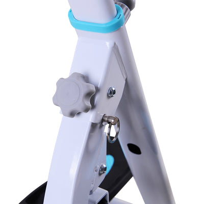 HOMCOM Stepper w/ Handle Hand Grip Workout Fitness Machine For Fitness Aerobic Exercise Home Gym White 