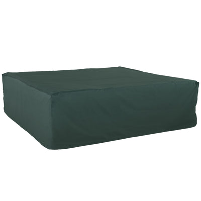 Outsunny Large Patio Garden Furniture Set Cover 600D Oxford Square Waterproof, 230 x 230 x 70 cm, Green 