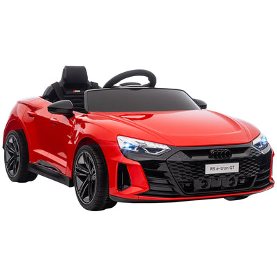 HOMCOM Audi Licensed 12V Kids Electric Ride-On, with Remote Control, Suspension System, Lights, Music, Motor - Red 