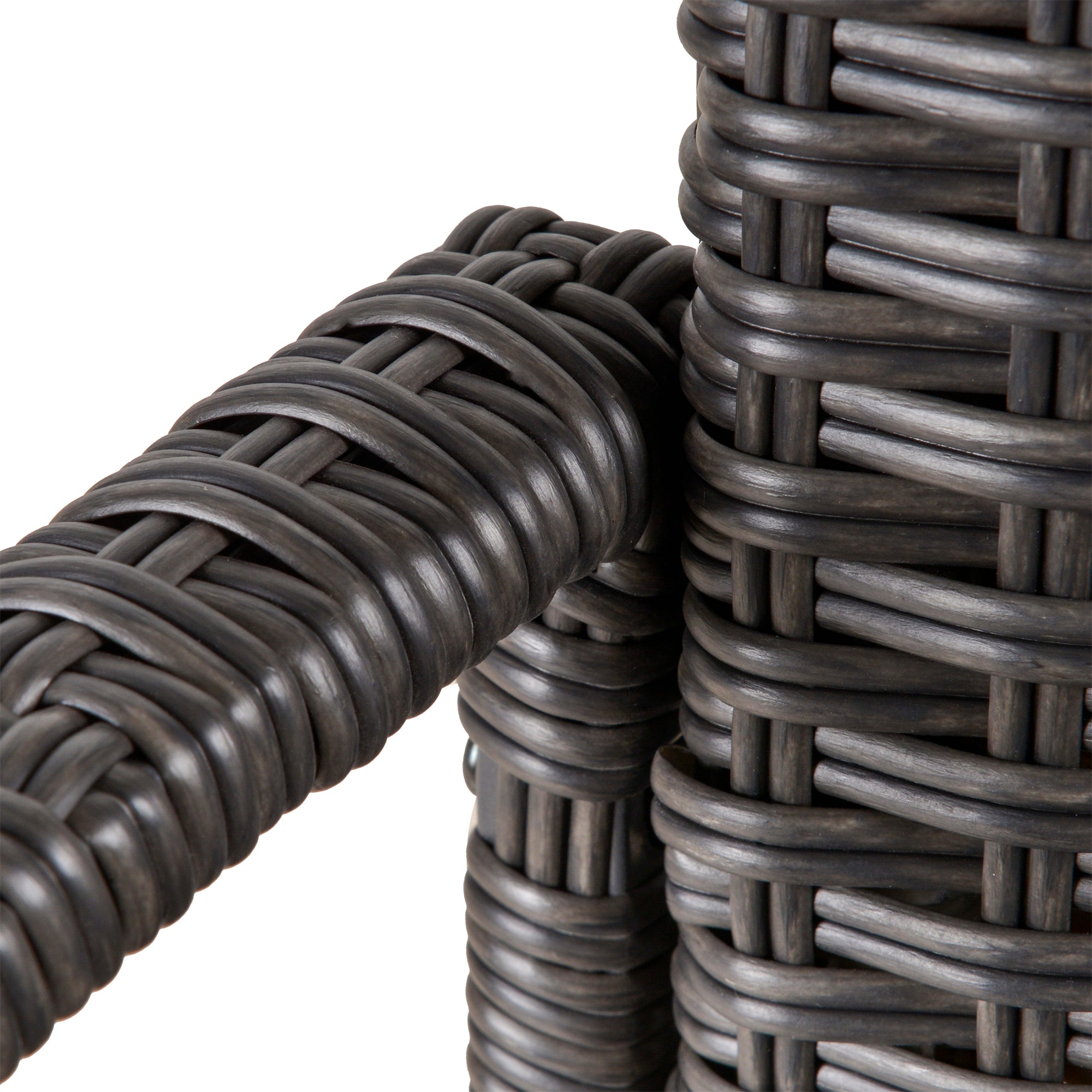 Outsunny Outdoor PE Rattan Rocking Chair, Garden Rocking Chair Set with Armrest and Cushion, Grey 