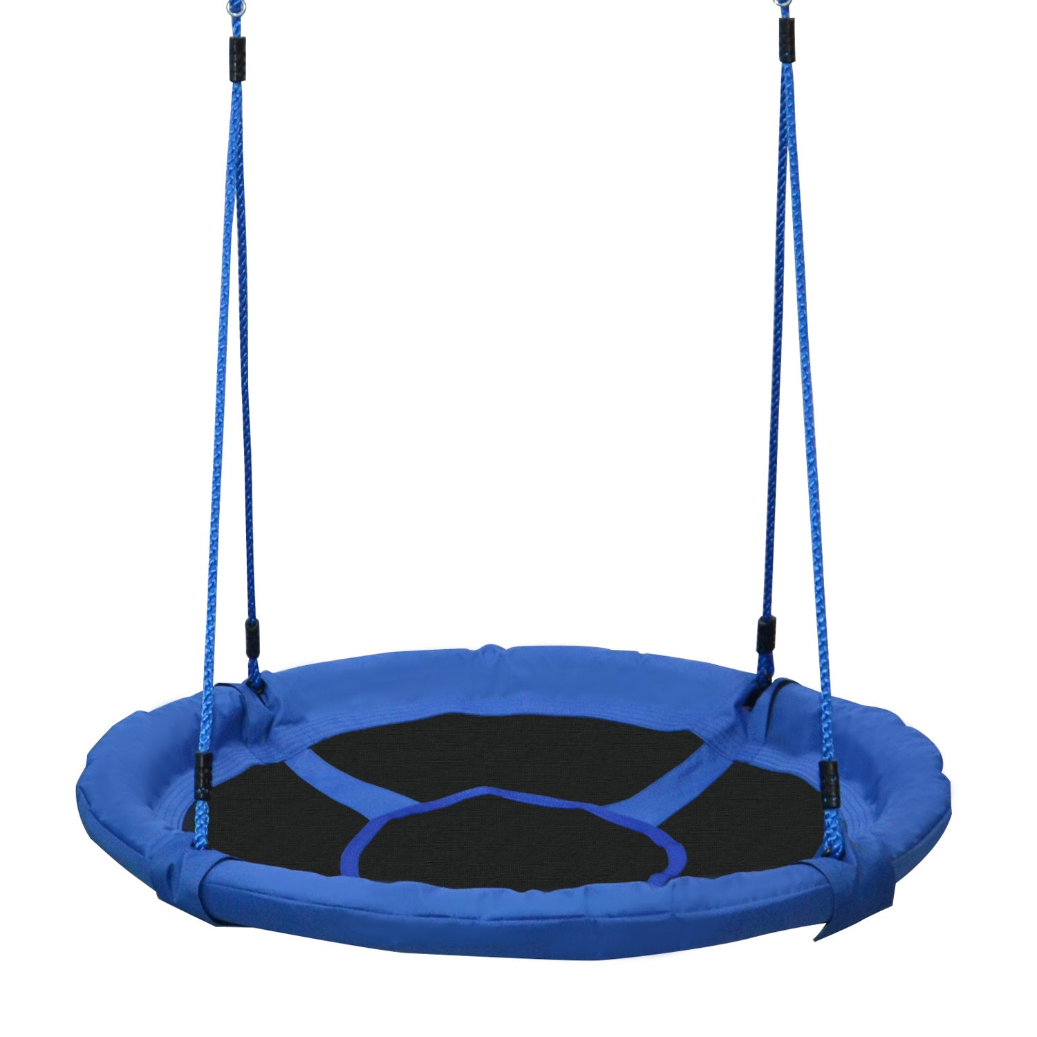 HOMCOM Kid Nest Swing Seat Saucer Tree Swing 40 Inch/100cm for Outdoor Indoor Blue 