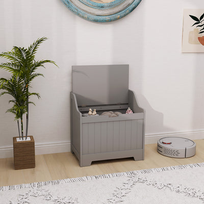 HOMCOM 61L Home Storage Chest - Grey 