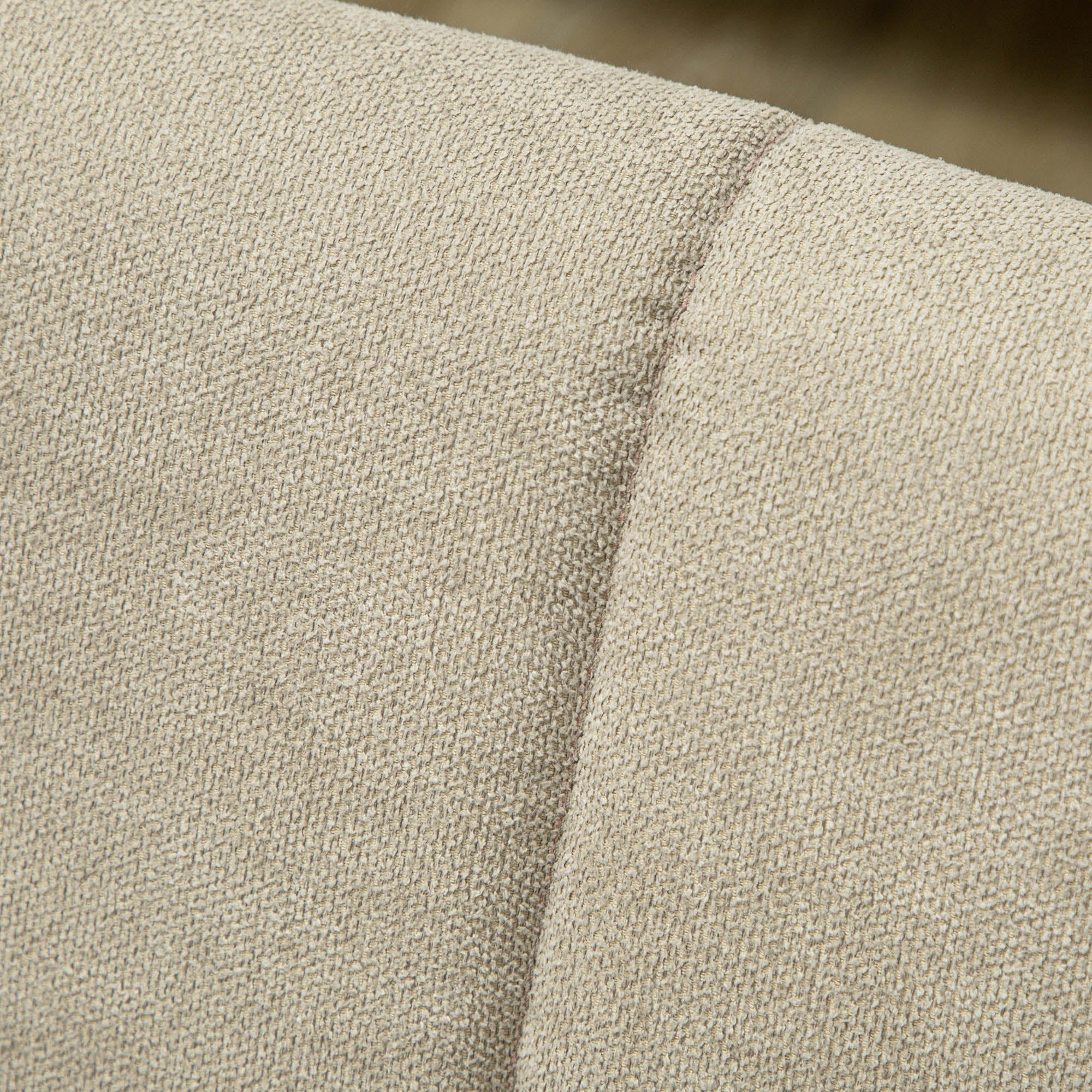 HOMCOM 3 Seater Sofa, Modern Fabric Sofa Couch, Channel Tufted Upholstered Sofa Settee for Living Room, Guest Room, Bedroom, Home Office, Khaki 