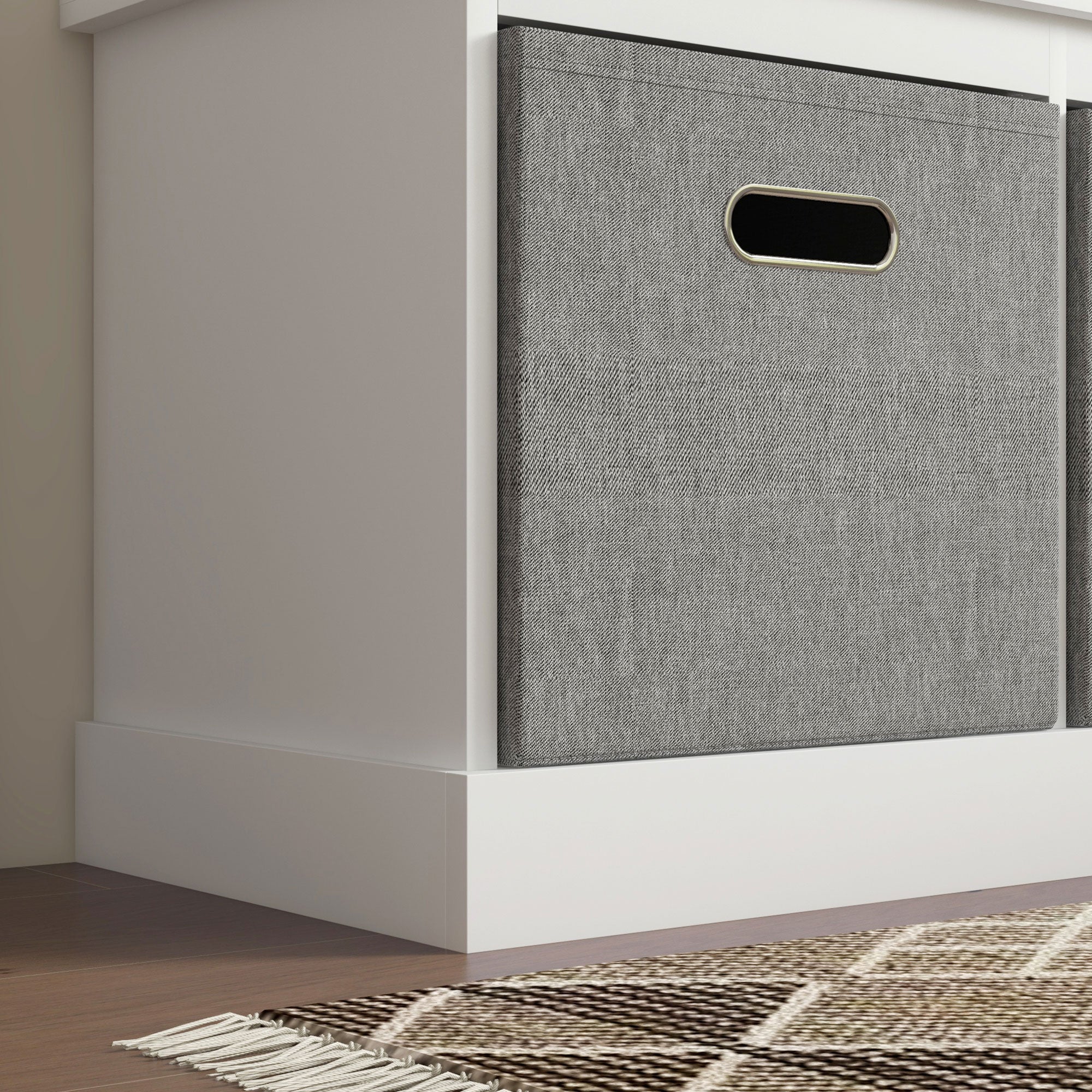 HOMCOM Three-Drawer Shoe Storage Bench, with Padded Top Seat - White 