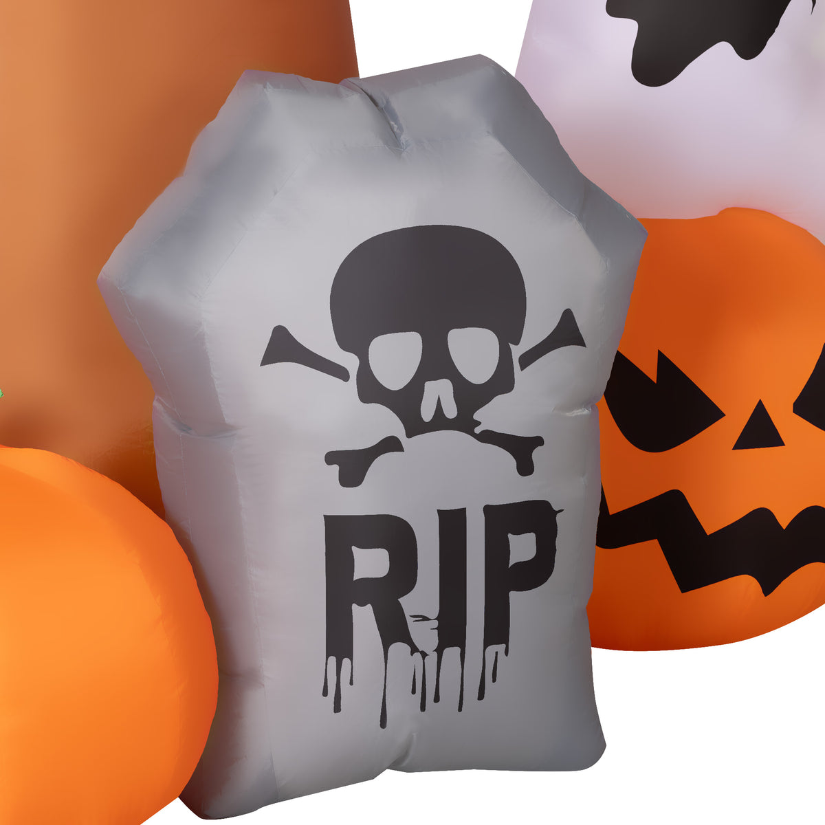 Outsunny 7.9ft Light-Up Halloween Tree Inflatable 