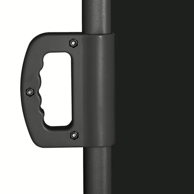 Outsunny Retractable Sun Side Awning Screen Fence Patio Garden Wall Balcony Screening Panel Outdoor Blind Privacy Divider (3x2M, Black) 