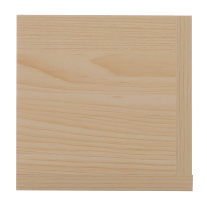 HOMCOM Wall Mount 84 CD / 56 DVD/Blu-ray/ Media Storage Rack 4 Cubes, Wooden Shelf Organiser Unit Bookcase Display, Set of 2, Natural Wood Finish