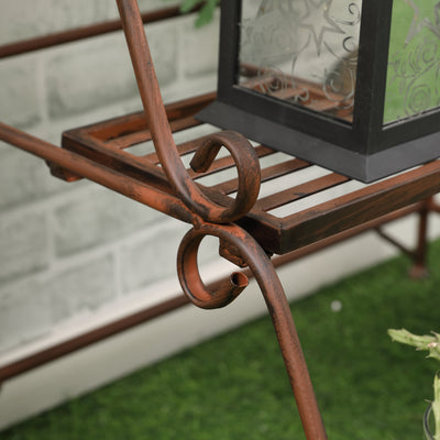Outsunny 3 Tier Stair Style Metal Plant Stand, Flower Pot Holder Display Shelf, Storage Organizer Rack for Indoor Outdoor Patio Balcony Yard 