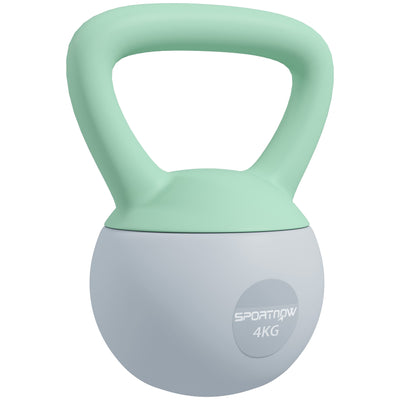 SPORTNOW 4KG Kettlebell, Soft Kettle Bell with Non-Slip Handle for Home Gym Weight Lifting and Strength Training 