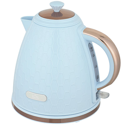 HOMCOM 3kW Rapid Boil Honeycomb Kettle - Light Blue 