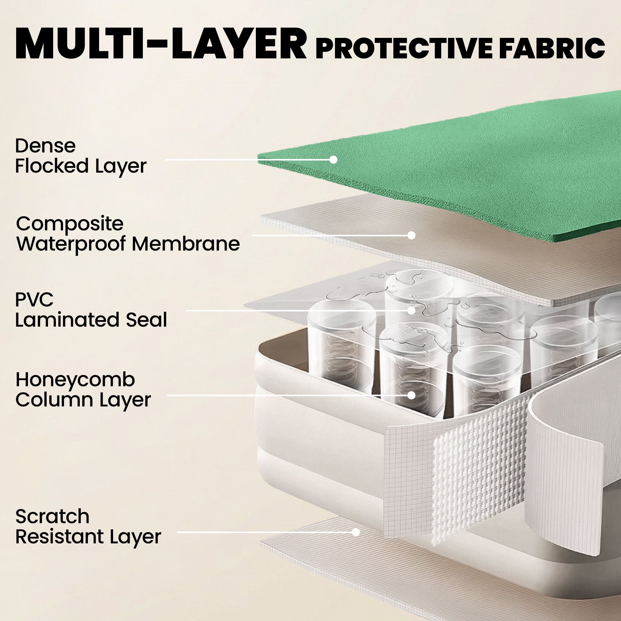 Outsunny Inflatable Mattress, Single Air Bed with Built-in Electric Pump, 3 Mins Inflation, Flocked Surface, Dark Green 