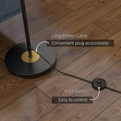 HOMCOM Tree Floor Lamp for Living Room Bedroom with 3 Light, Modern Standing Lamp, (Bulb not Included), 162cm, Grey 