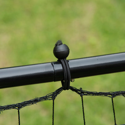 HOMCOM Rebounder Net, Practise Kickback Goal, for Teens, Adults Training - Black 