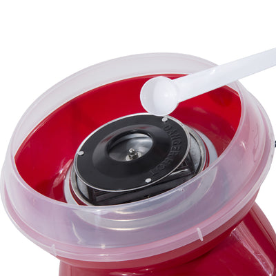 HOMCOM Candy Floss Machine Electric Cotton Candy Maker Gadgetry 450W (Red) 