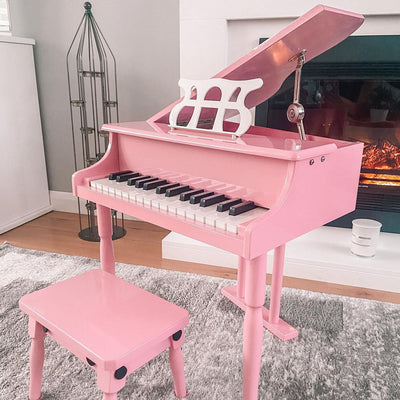 HOMCOM 30 Keys Mini Kids Piano for Child with Music Stand and Bench Best Gifts Toy 