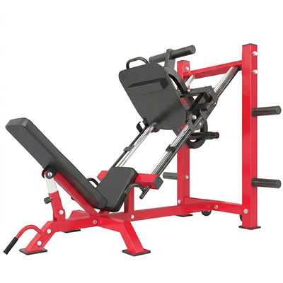SPORTNOW Leg Press Machine with Wheels and Calf Block, Adjustable Squat Machine for Home Gym, 455KG Capacity 
